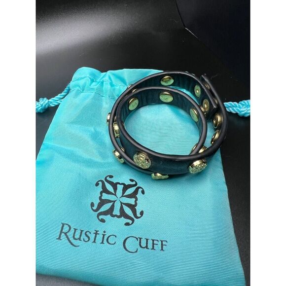 Rustic Cuff Double-Wrap Bracelet - Picture 1 of 8